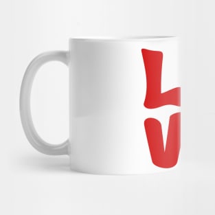 Love Letters with Cheetah Leopard Pattern Heart Mug